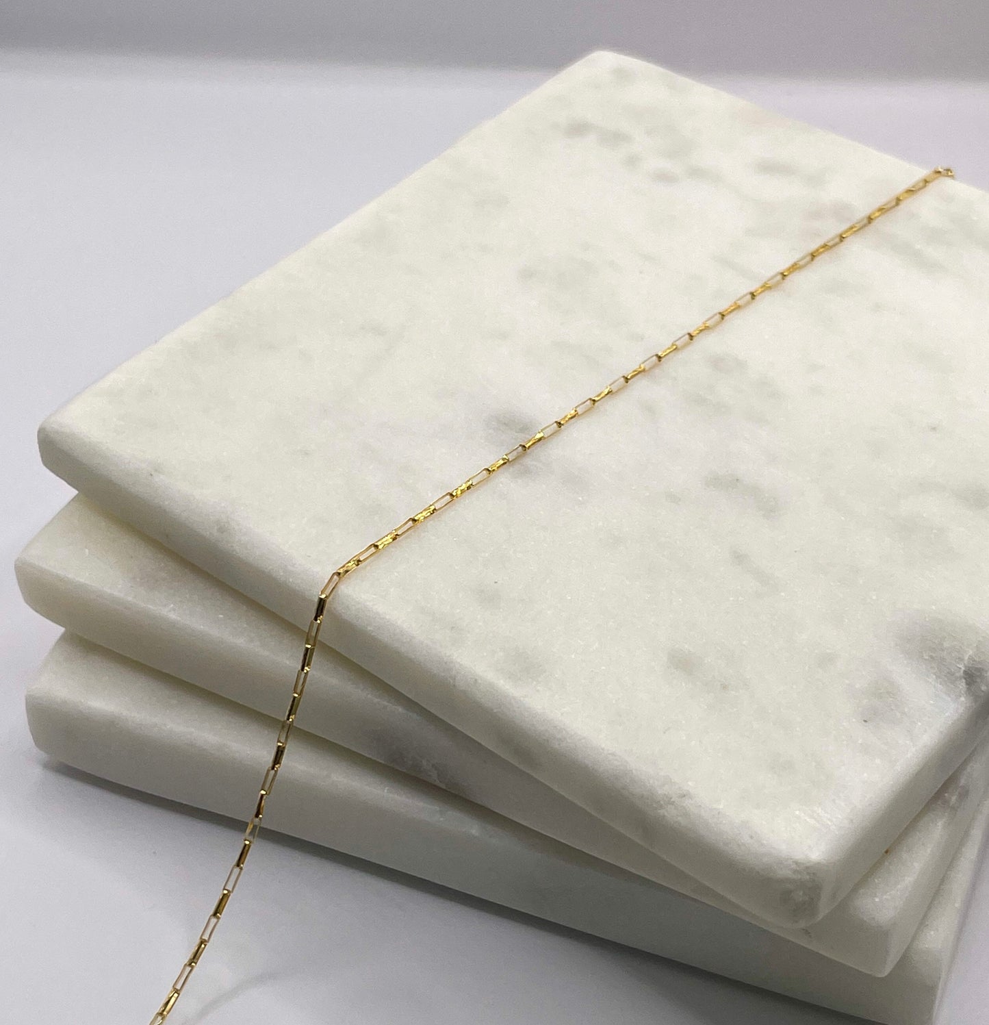 14k Rectangle Oval Rolo Chain