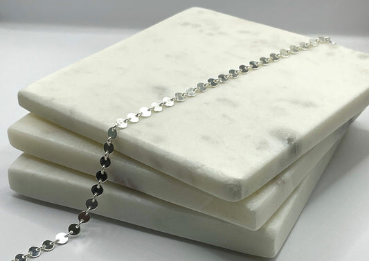 Sterling Silver Disk Chain